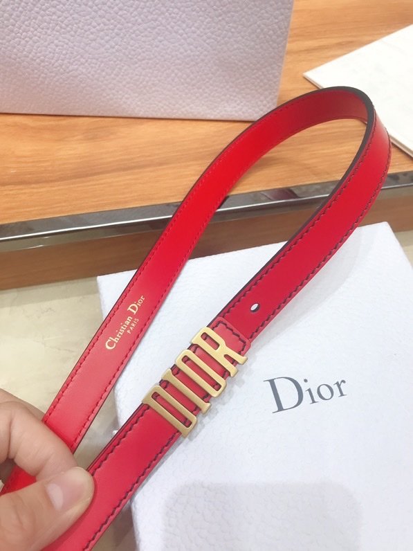 Dior專櫃新款女士腰帶 迪奧經典復古小字母牛皮腰帶  jjp1219